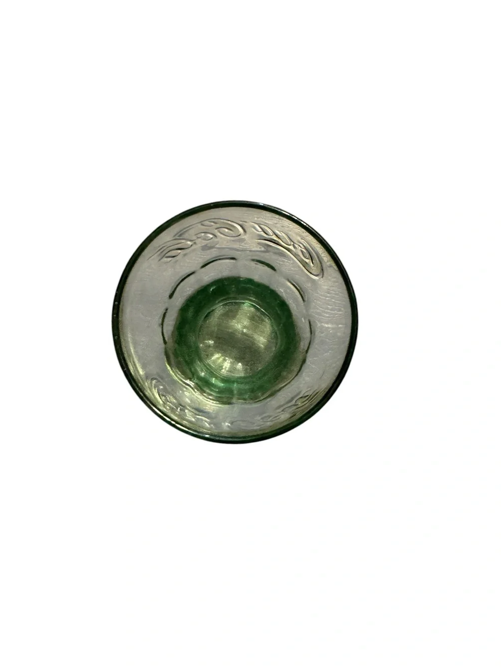 Vintage Coca Cola Libbey Green Tinted‎ Mini Tumbler 4 1/2